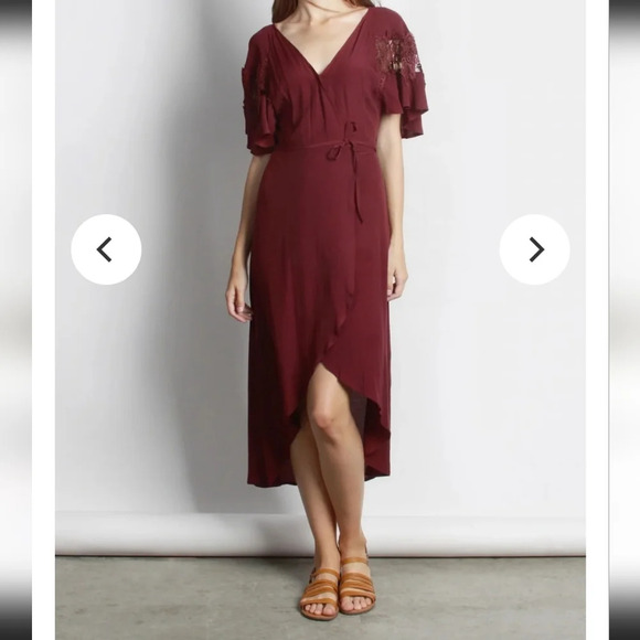 ⭐️ ⭐️ ⭐️ MOD REF - The Amber Dress, Burgundy - Picture 1 of 11